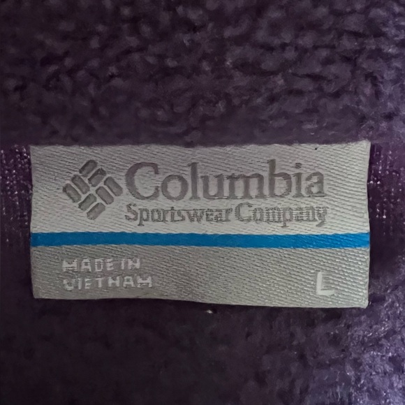 Columbia Benton Springs Purple Full Zip Fleece Jacket Size Womens Size Large - Picture 2 of 8